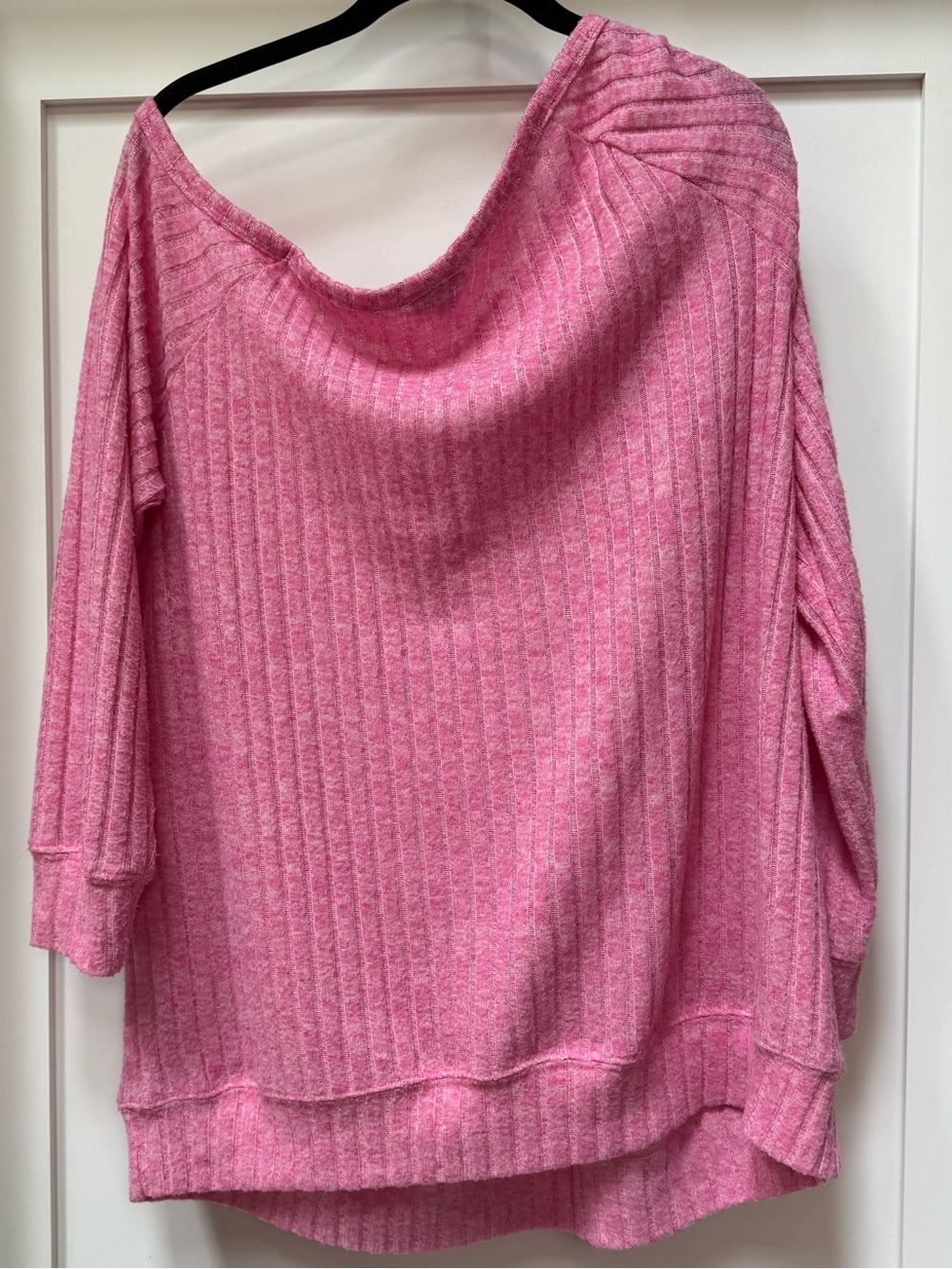 Torrid Off-Shoulder Super Soft Plush Wide Rib Sweater - Picture 2 of 5